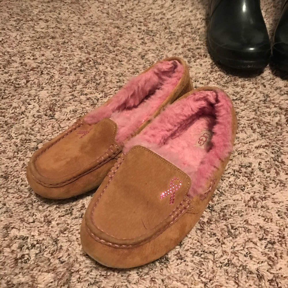 Breast Cancer Awareness Ugg Moccasins